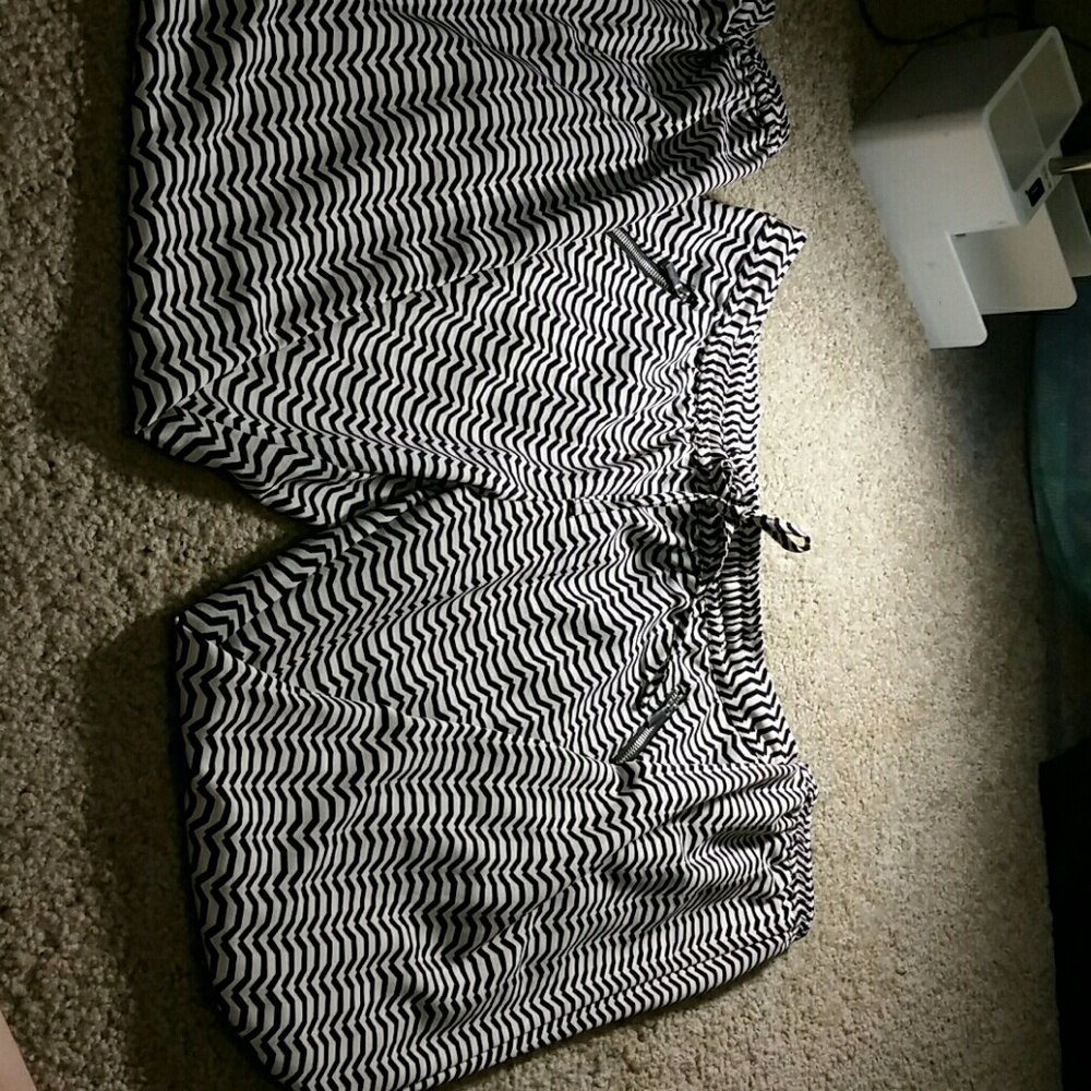 Light pink and black stripped pants